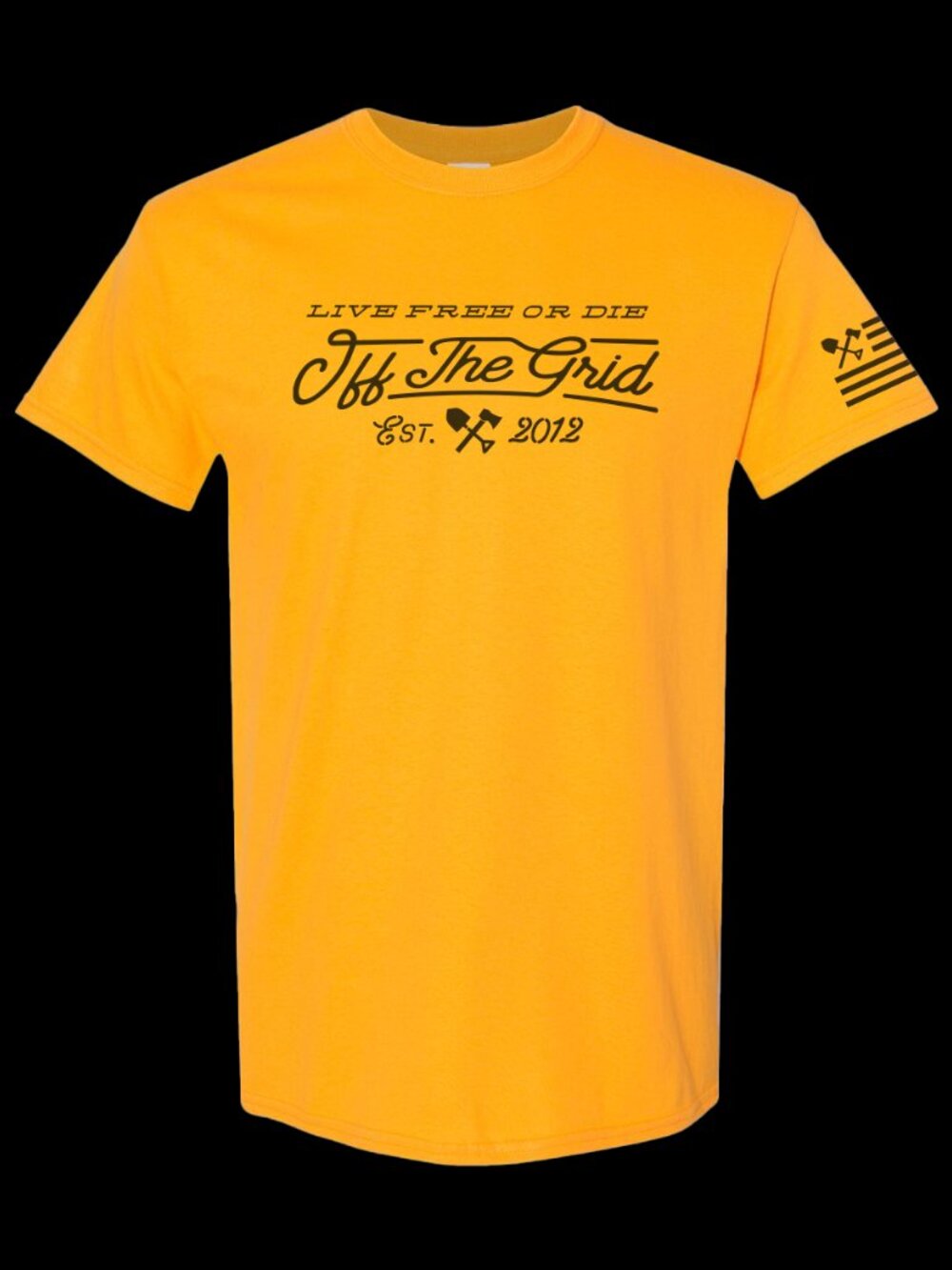 Off The Grid Surplus A Train Tee Shirt - Indigo Blue - Picture 6 of 7